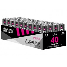 Батарейка 40шт (коробка) AA LR6 1,5V Alkaline LR6A-P40  ФАZА Alkaline Pack-40 (40 батареек в коробке (20 спаек по 2 шт)) (5023017)