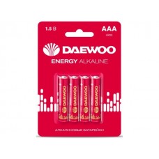 Батарейка AAA LR03 1,5V alkaline BL-4шт DAEWOO ENERGY (5029903)
