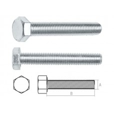 Болт М20х150 мм шестигр., цинк, кл.пр. 5.8, DIN 933 (5 кг) STARFIX (SMV1-27603-5)