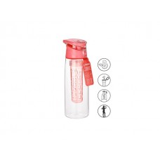 Бутылка для воды с контейнером д/фруктов, 750 мл, нежно-розовая, PERFECTO LINEA (спорт, развлечение, ЗОЖ) (34-758075)