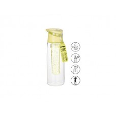 Бутылка для воды с контейнером д/фруктов, 750 мл, желтая, PERFECTO LINEA (спорт, развлечение, ЗОЖ) (34-758076)
