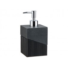 Диспенсер (дозатор) для мыла ELEMENT, черный, PERFECTO LINEA (Композитный материал: полирезин под натуральный камень) (35-618103)