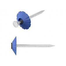 Гвозди декоративные 1.8х32 мм синяя шляпка (100 шт в зип-локе) STARFIX (SMZ1-39400-100)