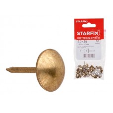 Гвозди декоративные Сфера 9.5 мм 1.3х16 мм золото (50 шт в зип-локе) STARFIX (SMZ1-88142-50)