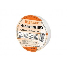 Изолента ПВХ 0,15х19мм Белая 20м TDM (SQ0526-0001)