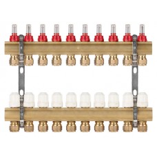 Коллекторная группа AVE777, 10 вых. AV Engineering (PRO серия Для теплого пола и водоснабжения) (AVE77700110)