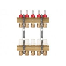 Коллекторная группа AVE777, 5 вых. AV Engineering (PRO серия Для теплого пола и водоснабжения) (AVE77700105)