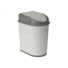 Контейнер для мусора 5л (мраморный) IDEA (М2480)