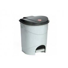 Контейнер для мусора с педалью 7л (бежевый мрамор) IDEA (М2890)