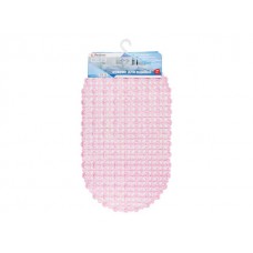 Коврик для ванной, овал 66х37 см, розовый, PERFECTO LINEA (22-683702)
