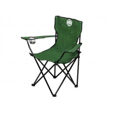Кресло складное кемпинговое с держателем для бутылок + чехол, зеленое, серия Coyote, ARIZONE (42-909200)