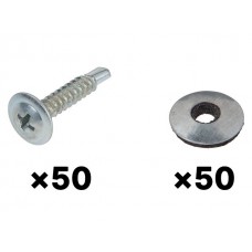Набор для крепления теплиц, металлический каркас (50 шт в зип-локе) STARFIX (SMK2-71524-50)