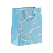 Пакет подарочный с ручками, 32х26х12 см., голубой, серия Amelia, PERFECTO LINEA (47-322601)