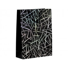 Пакет подарочный с ручками, 42х31х12 см., черный, серия Emma, PERFECTO LINEA (47-423103)