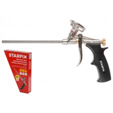 Пистолет для монтажной пены STARFIX (в комплекте 2 насадки) (SM-63252-1)