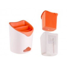 Подставка для столовых приборов, бело-оранжевая, PERFECTO LINEA (34-118162)