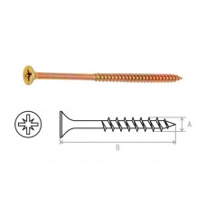 Шуруп универсальный 5.0х120 мм желтый цинк (5 кг) STARFIX (SMV2-80500-5)