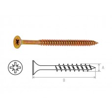 Шуруп универсальный 5.0х80 мм желтый цинк (5 кг) STARFIX (SMV2-35460-5)