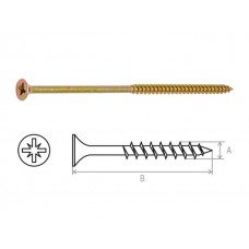 Шуруп универсальный 6.0х160 мм желтый цинк (5 кг) STARFIX (SMV1-45540-5)