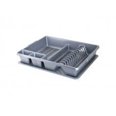Сушилка для посуды с поддоном 48х39х9.5 см., POBEDA (цвета в ассортименте) (P1SSV01)