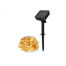 Светильник садовый на солнечной батарее SLR-G03-100Y ФАZА (нить, желт. 100 LED) (5033320)
