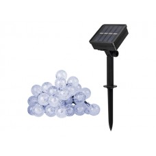 Светильник садовый на солнечной батарее SLR-G05-30W ФАZА (гирлянда, шарики, хол. бел.) (5033351)