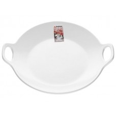 Тарелка-блюдо керамическая, 24х20.3х4.5 см, серия ASIAN, белая, PERFECTO LINEA (17-102400)