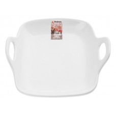 Тарелка-блюдо керамическая, 19х18.5х4.7 см, серия ASIAN, белая, PERFECTO LINEA (17-101900)