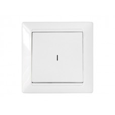 Выключатель 1 клав. (cкрытый, 10А) со световой индикацией, белый, Стиль, BYLECTRICA (С1 10-813)