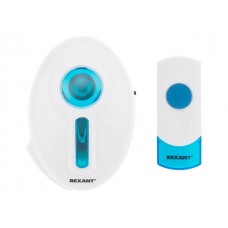 Звонок дверной беспроводной 220 В кнопка IP44 RX-6 REXANT (73-0060)